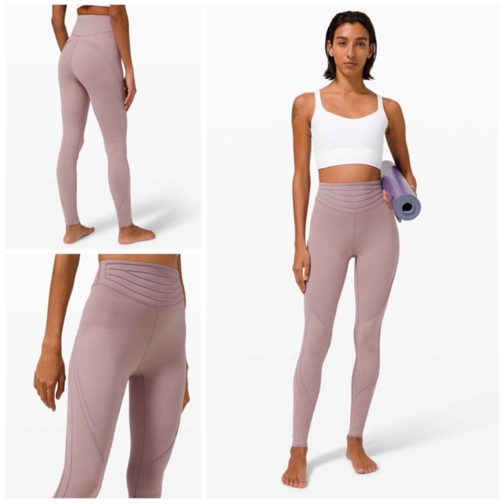 NWT! Lululemon Get in Line SHR Tight 28” Violet Verbena 4